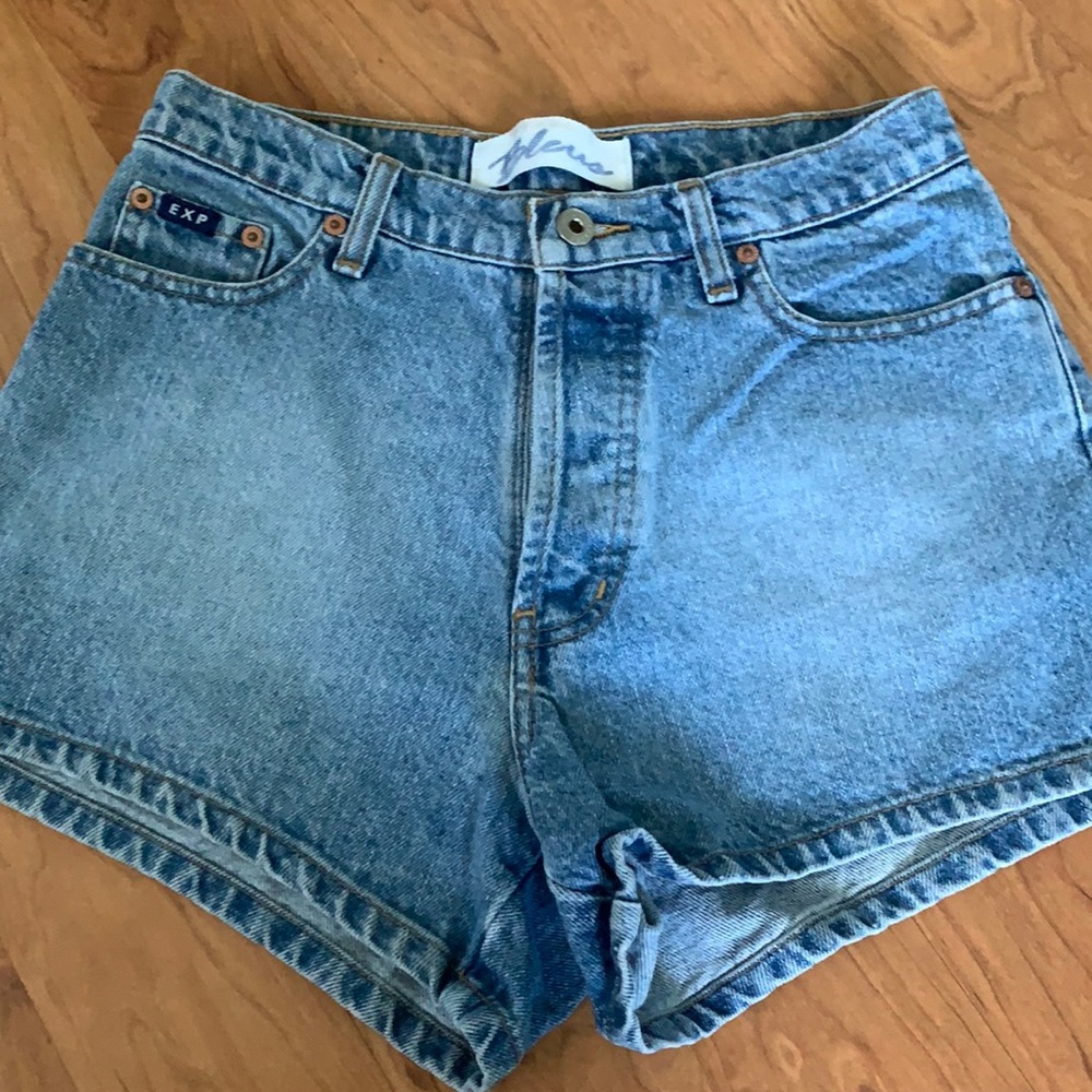 Vintage express high waisted denim shorts